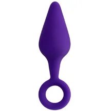 Анальная пробка с кольцом ToDo Bung фиолетовая