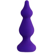 Фактурная анальная пробка ToDo Sholt фиолетовая