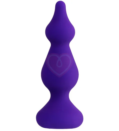 Фактурная анальная пробка ToDo Sholt фиолетовая фото 1