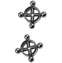 Винтовые зажимы для сосков ToyFa Metal серебро