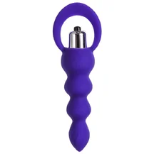 Анальная ёлочка со съёмной вибропулей ToDo Twisty фиолетовая