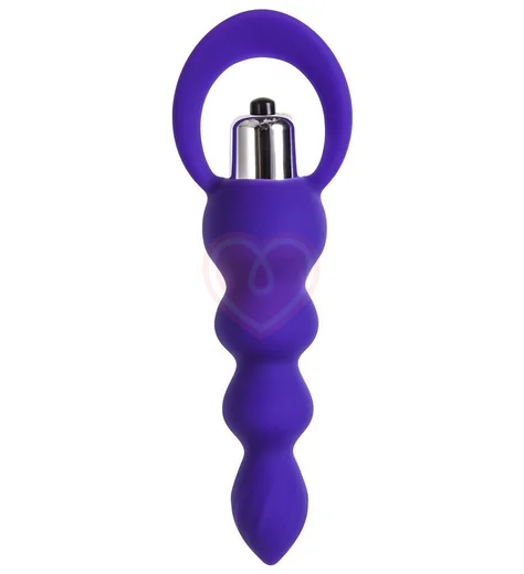 Анальная ёлочка со съёмной вибропулей ToDo Twisty фиолетовая фото 1