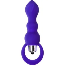 Анальная ёлочка с вибропулей ToDo Curvy фиолетовая