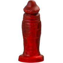 Вибратор на присоске Toyfa Black&Red Monster Saur чёрно-красный