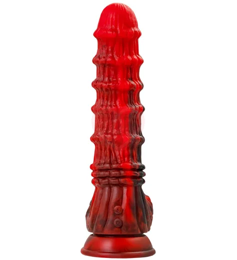 Вибратор на присоске Toyfa Black&Red Monster Tops чёрно-красный фото 1