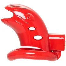 Мужской пояс верности Black&Red красный