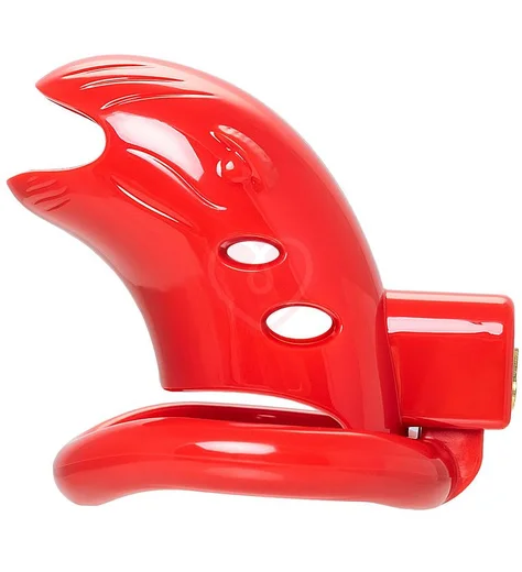 Мужской пояс верности Black&Red красный фото 1