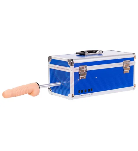 Секс-машина со сменными насадками Diva Fuck Box синяя фото 1