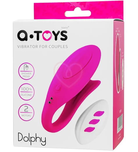 Вибратор для пар A-Toys Dolphy розовый фото 7