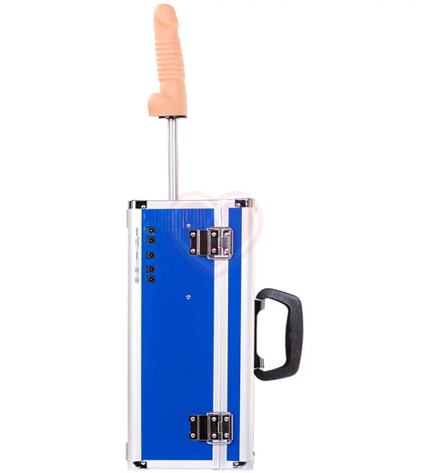 Секс-машина со сменными насадками Diva Fuck Box синяя фото 4