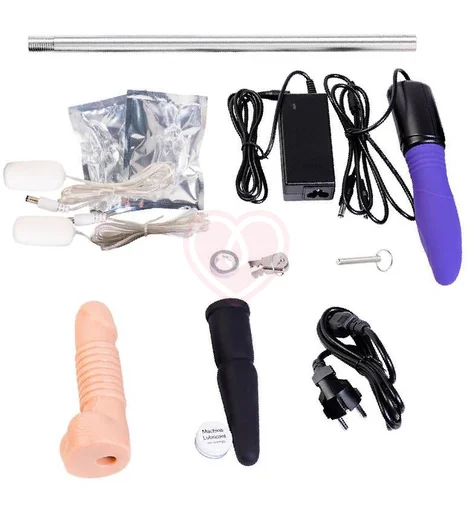 Секс-машина со сменными насадками Diva Fuck Box синяя фото 6