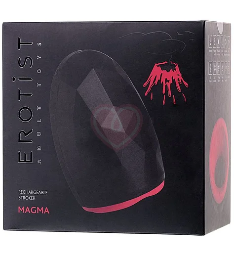 Мастурбатор с вибрацией и нагревом Erotist Magma чёрный фото 6