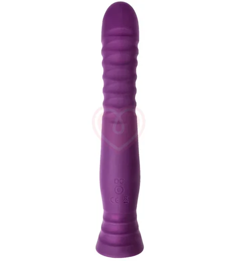 Гибкий вибратор с ребристой поверхностью Flovetta Lupin фиолетовый фото 3