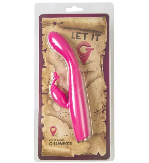 Вибратор-кролик со стимуляцией зоны G Let it G G-Hawker розовый фото 7