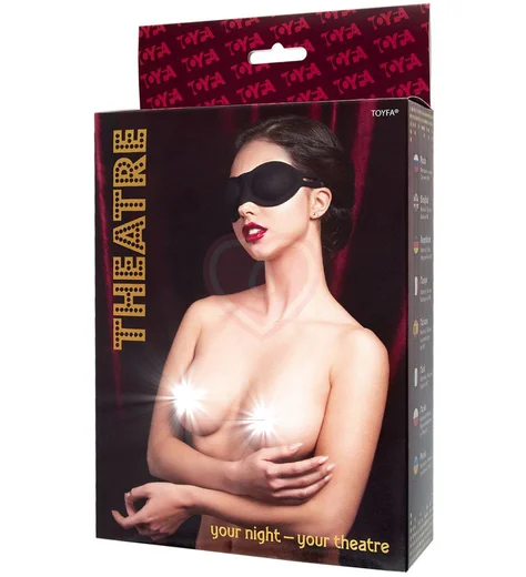 Силиконовая маска на глаза Toyfa Theatre чёрная фото 7