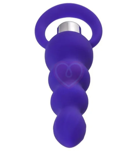 Анальная ёлочка со съёмной вибропулей ToDo Twisty фиолетовая фото 2