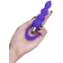 Анальная ёлочка со съёмной вибропулей ToDo Twisty фиолетовая фото 4