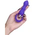 Анальная ёлочка с вибропулей ToDo Curvy фиолетовая фото 4