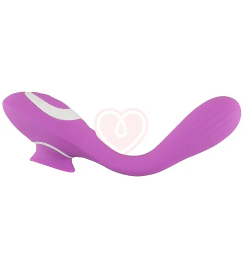 Гибкий вибратор с клиторальным стимулятором 2 Function Vibe фото 2