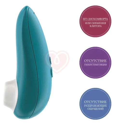 Вакуумный клиторальный стимулятор Womanizer Starlet 3 бирюзовый фото 3