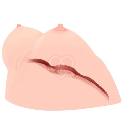 Мастурбатор-грудь с вагиной и анусом Kokos Juliana Breast с вибрацией фото 5