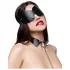 Закрытая кожаная маска с кошачьими ушками Pecado BDSM черная фото 2