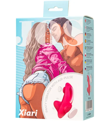 Вакуумно-волновой стимулятор с пультом ДУ Jos Xiari розовый фото 5