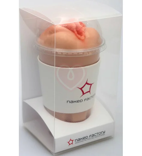 Мастурбатор вагина в стакане Naked Factory V-03 телесный фото 8