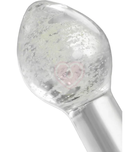 Светящаяся стеклянная анальная пробка Sexus Glass фото 2