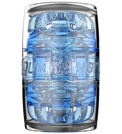 Сквозной мастурбатор Fleshlight Quickshot Turbo Blue Ice голубой фото 3