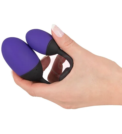 Анальный и вагинальный шарики GoGasm чёрно-фиолетовые фото 2