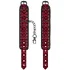Наручники с чёрно-красным узором Ouch! Luxury Hand Cuffs фото 4