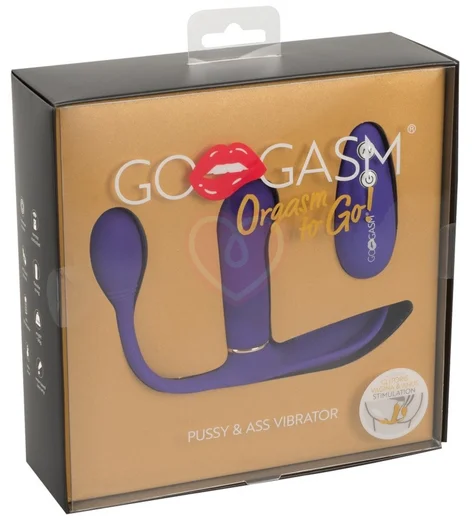 Вибратор для тройной стимуляции с пультом Go Gasm фиолетовый фото 6