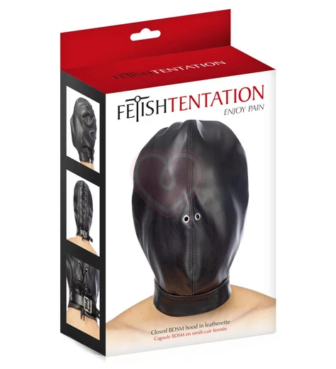 Закрытая маска Fetish Tentation из искусственной кожи фото 4