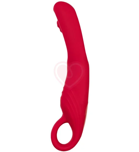Вибратор с двигающимся язычком Flovetta Begonia бордовый фото 4