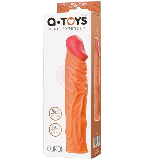 Насадка для члена A-Toys by Toyfa Cordi SoftSkin телесный фото 2