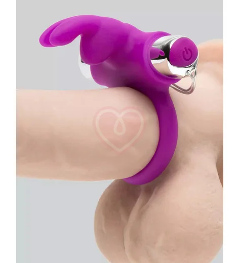 Виброкольцо Happy Rabbit с пультом управления фиолетовое фото 2