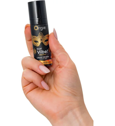 Гель для орального секса с эффектом вибрации Orgie Dual Vibe Секс на пляже 15 мл фото 2
