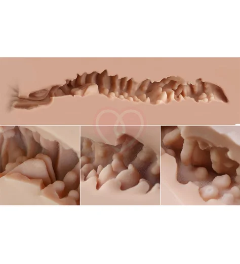 Мастурбатор полуторс с вагиной и попкой Naked Factory Nicole телесный фото 3