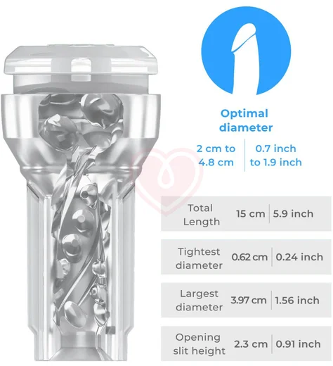 Мастурбатор Kiiroo Feel Pocket Stroker Crystal прозрачный фото 5