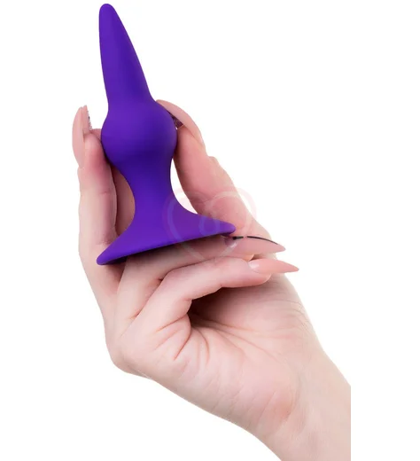 Анальная пробка на присоске ToDo Klapsy фиолетовая фото 2