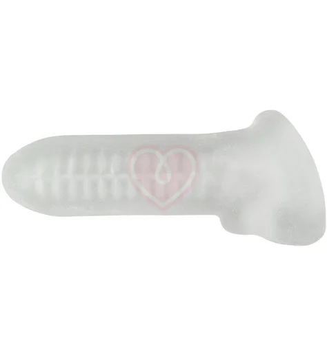 Насадка-удлинитель с отверстием для мошонки Lola Games Super Hero Striker белая фото 5