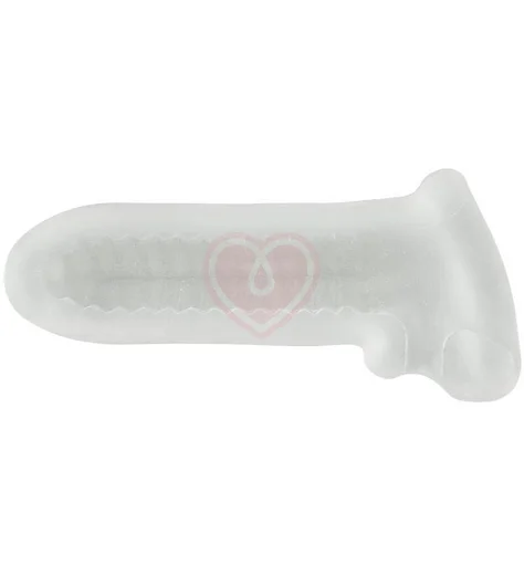 Насадка-удлинитель с отверстием для мошонки Lola Games Super Hero Striker белая фото 6