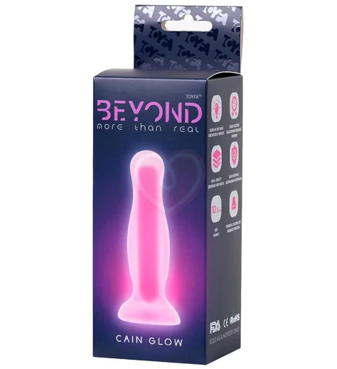 Светящаяся в темноте анальная пробка Beyond Cain Glow 9 см фото 4