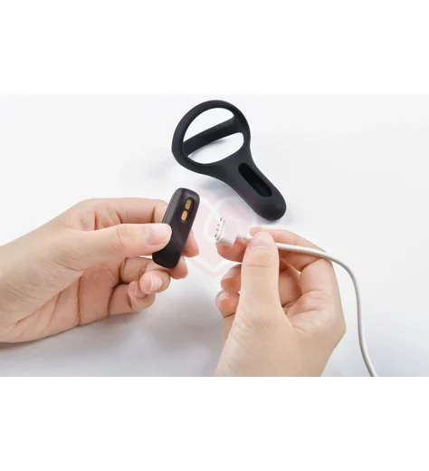 Двойное виброкольцо Magic Motion Rise чёрное фото 5