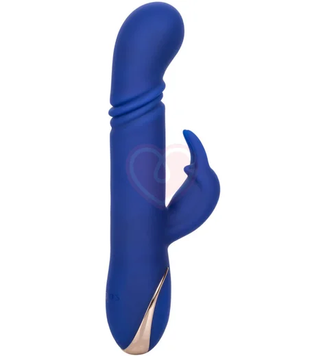 Вибратор-кролик с пульсацией и нагревом Signature Heated Thrusting G Rabbit синий фото 3