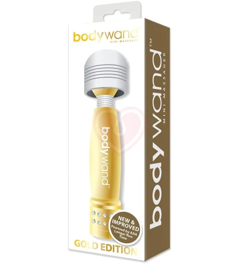 Мини-массажер с кристаллами BodyWand Gold Edition золотой фото 2