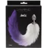 Анальная пробка Diamond Galaxy Purple с фиолетовым хвостом фото 3