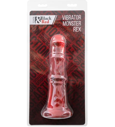 Вибратор на присоске Toyfa Black&Red Monster Rex чёрно-красный фото 7