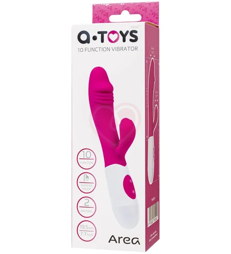 Вибратор-кролик с реалистичной головкой A-Toys by Toyfa Area розовый фото 5